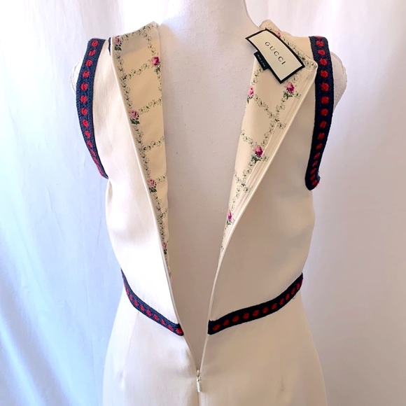 Gucci Vintage Knee-Length Dress Color Cream - Picture 8 of 14